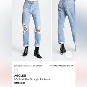 90s Mid Rise Straight Fit Jean